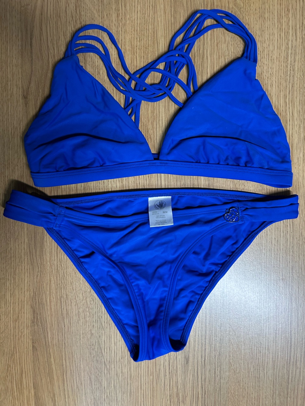 Body Glove Electric Blue Strappy Triangle Bikini